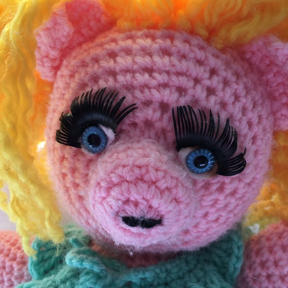 vintage miss piggy crochet - Picture 3 of 13